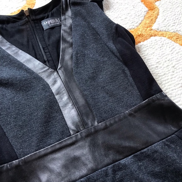 Black And Gray Curve Hugging Dress - Picture 3 of 6